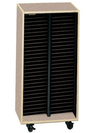 Mobile Choral Folio Cabinet 2 Column No Doors Evening Tigris